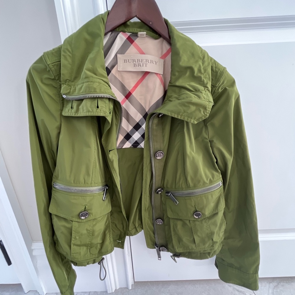 Burberry Green Jacket/Coat